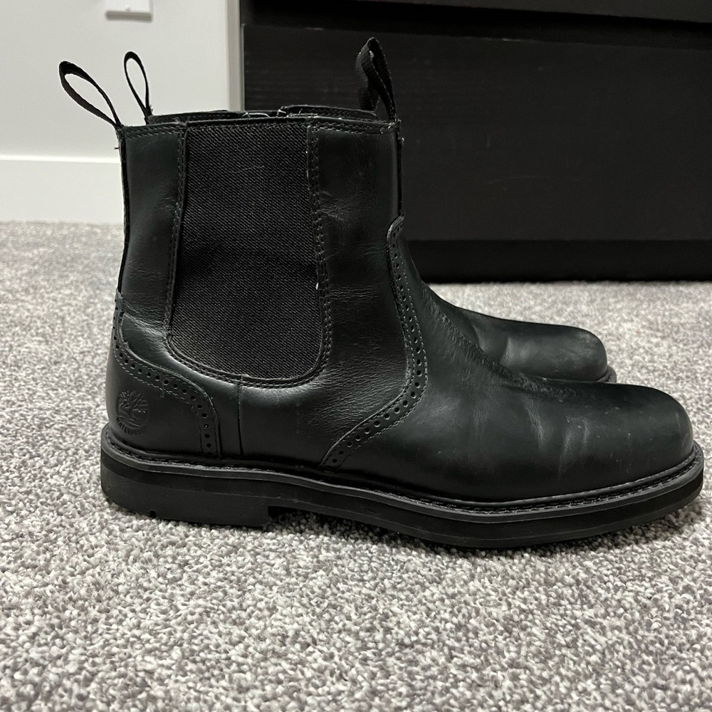Timberland Men's Black Leather Chelsea Boots
